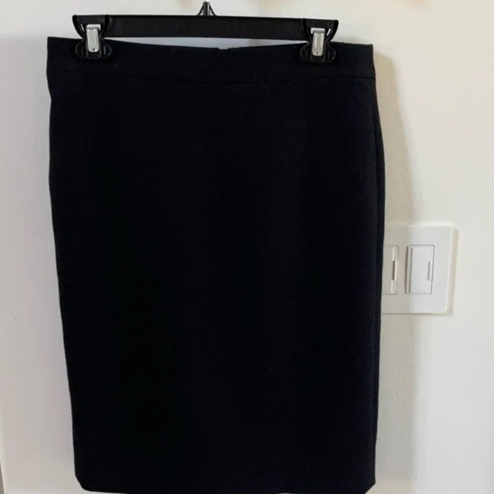 J. Crew No. 2 Pencil Wool Skirt in Black 2